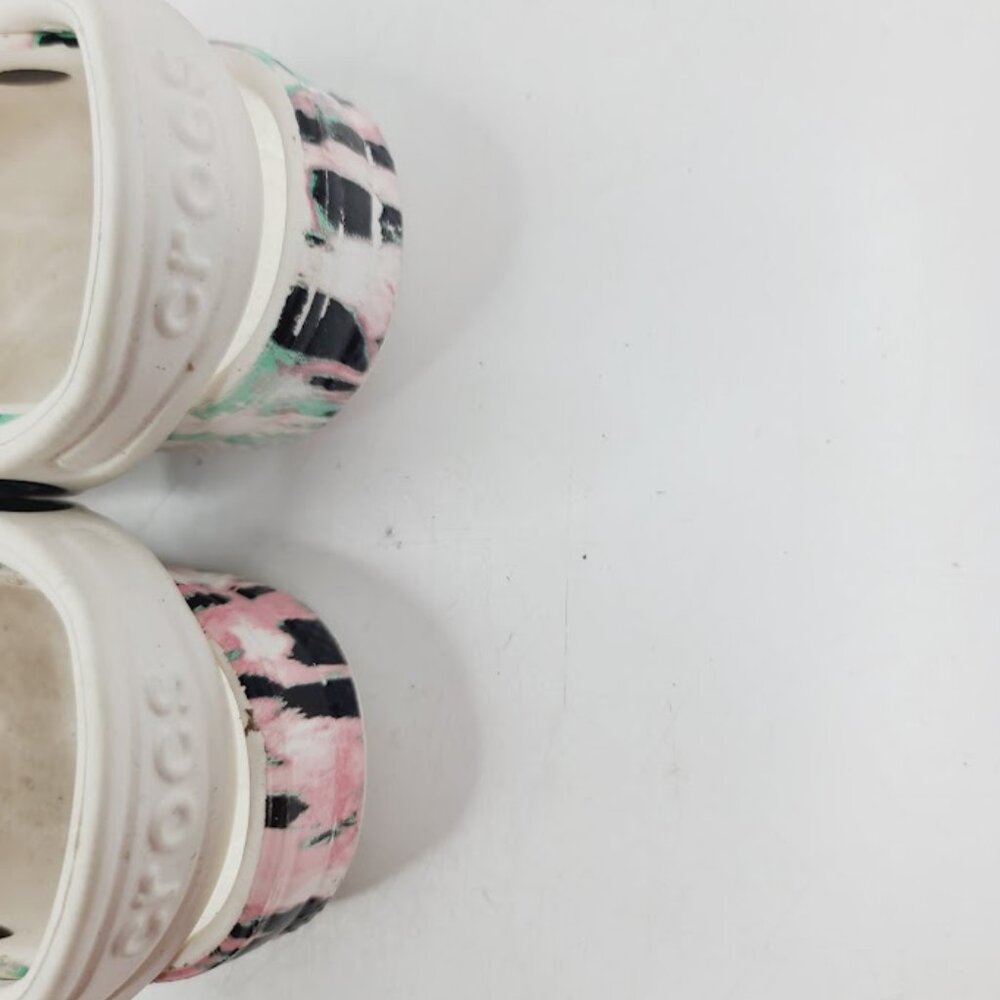 Crocs Girl's Multicolor Classic Tie Dye Adjustable Slip-On Casual Clogs Size‎ 4 - Picture 4 of 7
